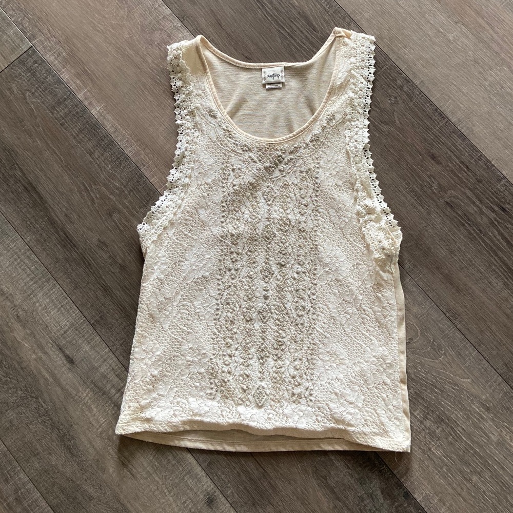 White Daytrip Tank